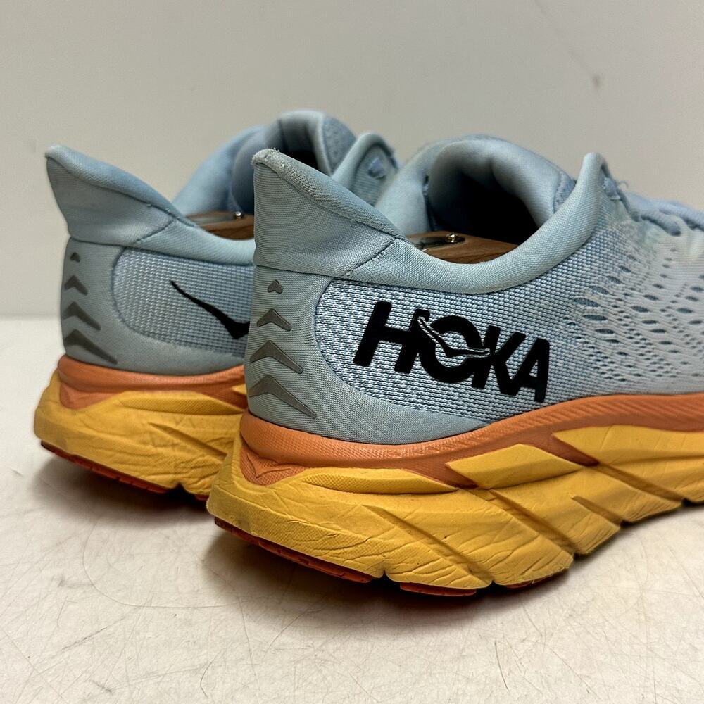 GUC Hoka One One Women's Clifton 8 Road Running Shoe Sneaker Light Blue 7 B